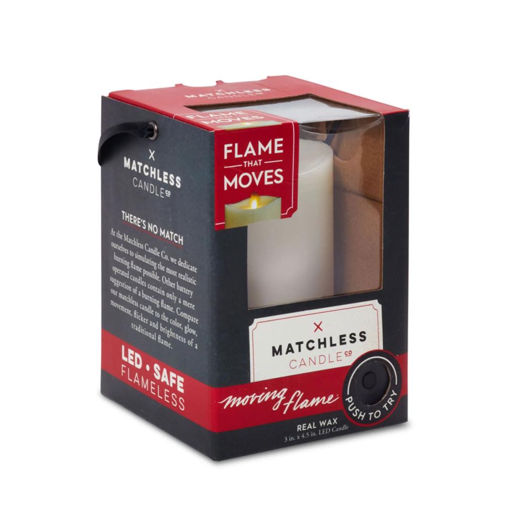 Matchless Vanilla Honey LED Pillar Candle 11.4cm x 7.6cm £17.99